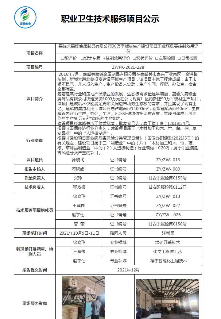 正元职业病技术服务项目公示表(嘉峪关嘉烁控制效果评价.jpg