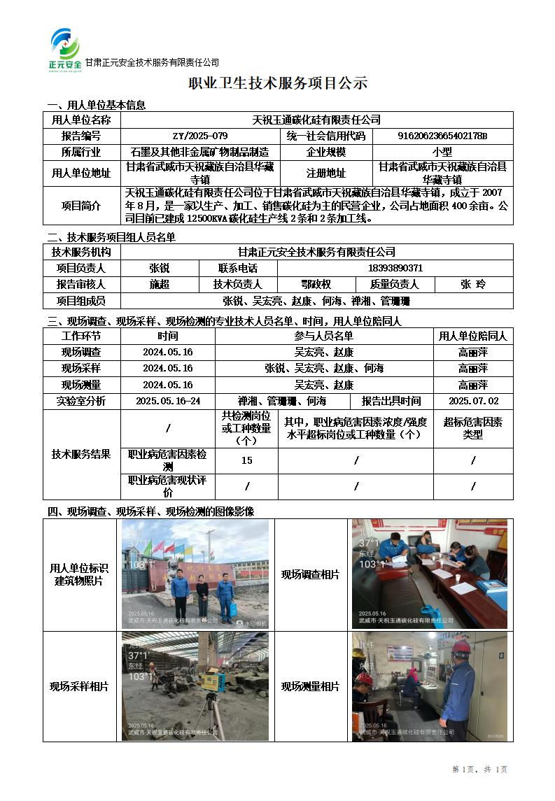 天祝玉通碳化硅有限公司年产6万吨碳化硅生产线(含加工生产线)职业病危害因素检测_01.jpg