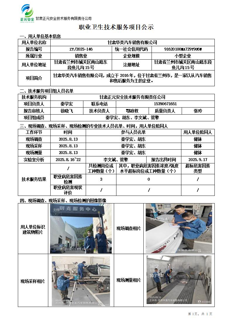 甘肃华美汽车销售有限公司职业病危害因素检测_01(1).jpg